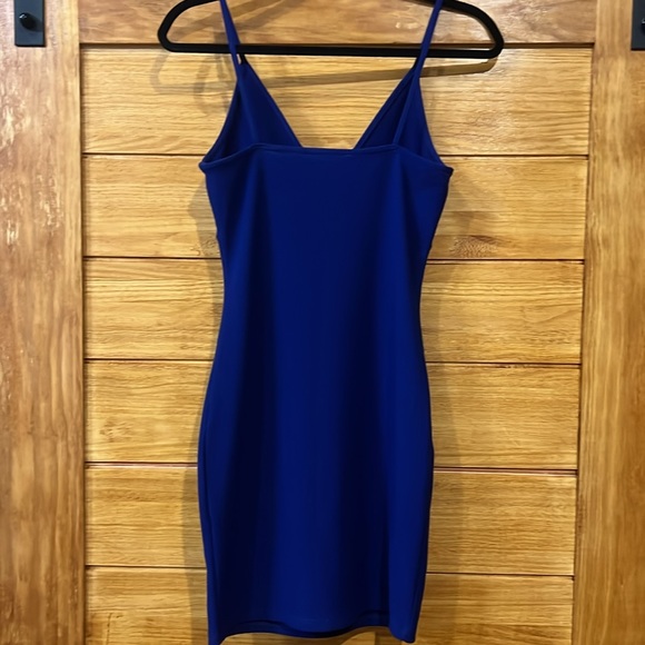 Forever 21 Royal blue deep v mini dress - Picture 4 of 4